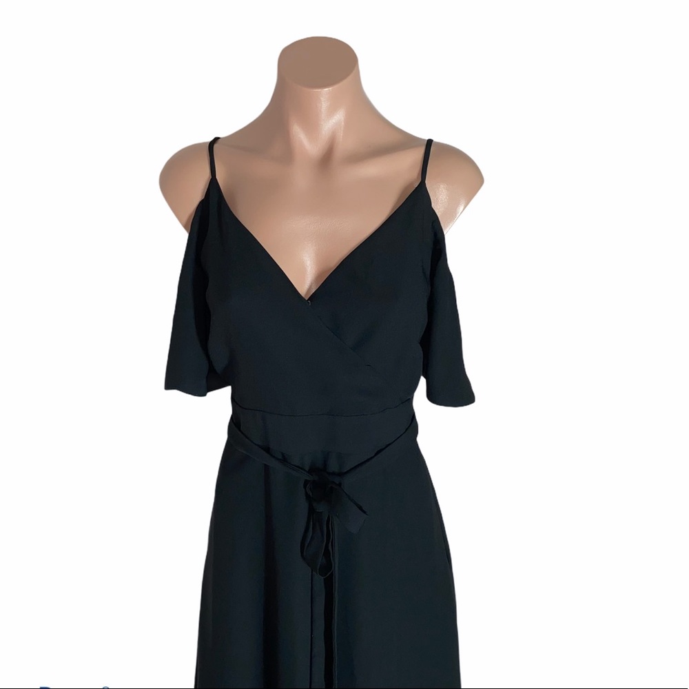 NEW Ann Taylor COLD SHOULDER FAUX WRAP DRESS 6 - Picture 6 of 15
